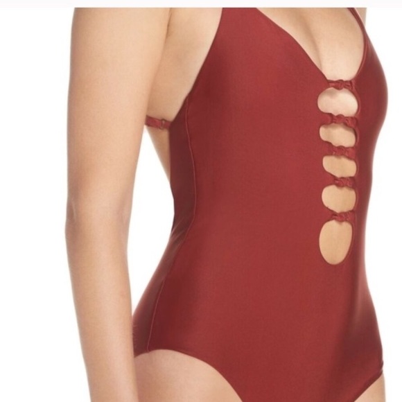 BCA Caged Cross Back Swimsuit - Picture 2 of 5